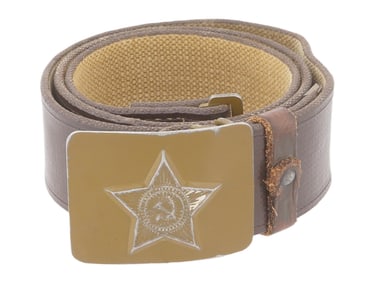 WWII RUSSIAN SOVIET ERA MILITARY SOLDIERS BELT