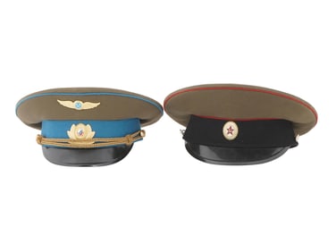 LOT OF TWO SOVIET ERA MILITARY ARMY CAPS