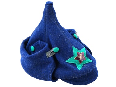 RUSSIAN SOVIET GPU CHON BROADCLOTH HELMET BUDENOVKA HAT