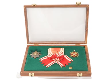 RUISSIAN ORDER STAR OF ST STANISLAS RIBBON SWORDS MARKED