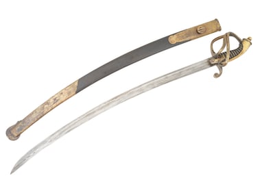 ANTIQUE 1833 RUSSIAN IMPERIAL MARINE SWORD W SCABBARD