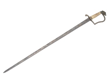 1800S AMERICAN EAGLE HEAD POMMEL CAVALRY OFFICERS SWORD