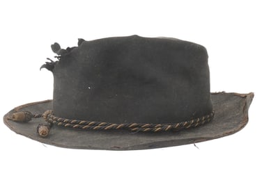 ORIGINAL ANTIQUE 19TH C AMERICAN CIVIL WAR SLOUCH HAT