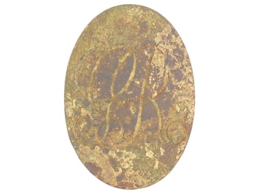 AMERICAN REVOLUTIONARY WAR GEORGE REX CROSS BELT PLATE