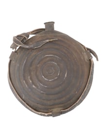ANTIQUE CIVIL WAR BULLSEYE CANTEEN MARKED ON THE SPOUT