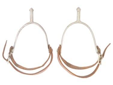 COMPLETE US CAVALRY SPURS 1870 TO 1920 ROCK ISLAND ARSENAL