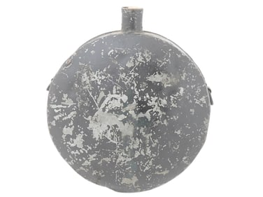 ANTIQUE CIVIL WAR CONFEDERATE BLACK PAINTED TIN CANTEEN