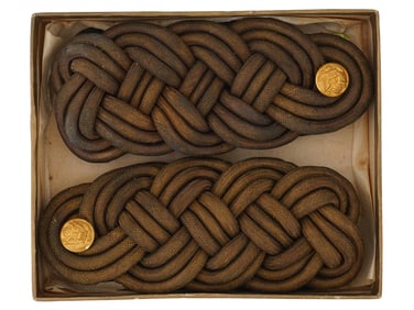 WWII US MILITARY OFFICER SHOULDER BOARDS EPAULETTES