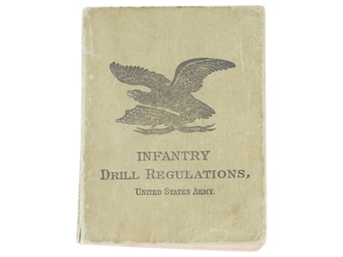 ANTIQUE 1891 AMERICAN INFANTRY DRILL REGULATIONS BOOK