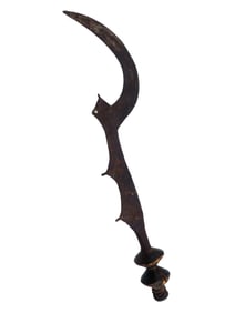 ANTIQUE 19TH C CONGO BANTU NGULU EXECUTION SWORD