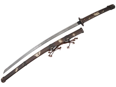 VINTAGE JAPANESE KATANA W INLAY