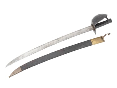 1838 FRENCH NAVAL BLOOD GROOVE ETCHED ANCHOR CUTLASS