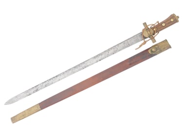 TRADITIONAL EUROPEAN BLACK FOREST HUNTING SWORD