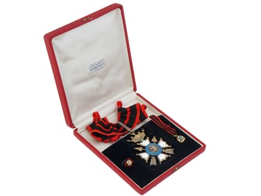 ANTIQUE VATICAN MEDAL SET ORDER OF SAINT SEBASTIAN