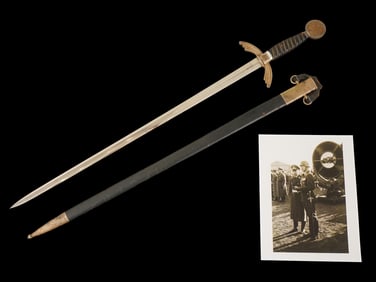 WWII NAZI GERMAN LUFTWAFFE GENERAL SWORD W HANGER