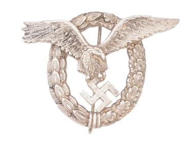 NAZI GERMAN WWII LUFTWAFFE PILOT OBSERVER BADGE