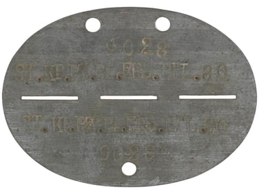 WWII TYPE NAZI GERMAN SOLDIER ID DISC DOG TAG