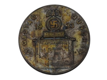 PRE WWII NAZI GERMAN 1933 MUNICH COUNCIL DAY PIN BADGE