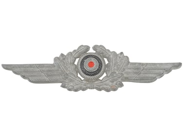 WWII GERMAN NAZI MILITARY LUFTWAFFE HAT COCKADE BADGE
