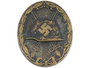 WWII ERA GERMAN NAZI MILITARY INJURY AWARD BADGE