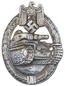 WORLD WAR II NAZI GERMAN THIRD REICH PANZER BADGE