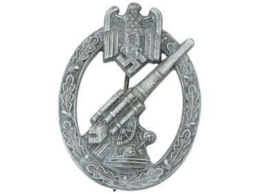 WWII NAZI GERMAN ANTI AIRCRAFT FLAK BATTLE BADGE