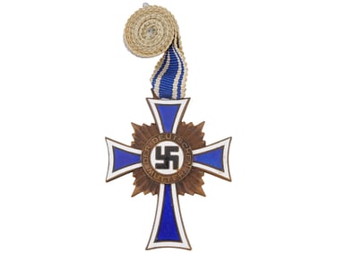 WWII GERMAN NAZI HONOUR MOTHER BRONZE CROSS W RIBBON