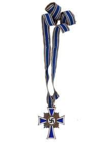 WWII GERMAN NAZI HONOUR MOTHER BRONZE CROSS W RIBBON