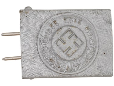 WWII TYPE NAZI GERMAN POLICE EM NCO BELT BUCKLE