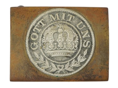 WWI MODEL GERMAN PRUSSIAN ROYAL CROWN BELT BUCKLE