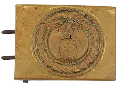 WWII ERA NAZI GERMAN SS OFFICERS BELT BUCKLE