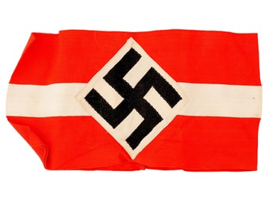 WWII NAZI GERMAN NSDAP PARTY ARMBAND W SWASTIKA