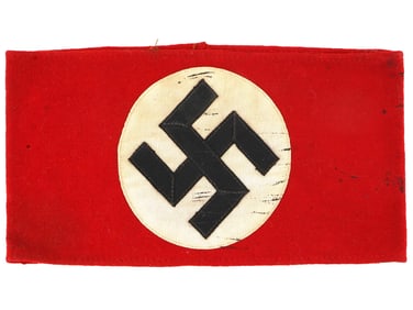 WWII NAZI GERMAN EARLY TYPE SWASTIKA NSDAP ARMBAND