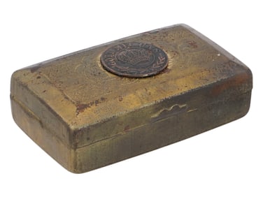 WWI TYPE IMPERIAL GERMAN BRASS TRINKET BOX
