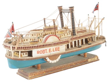 ROBERT E LEE MODEL PADDLE WHEEL STEAMER IN ORIGINAL CASE
