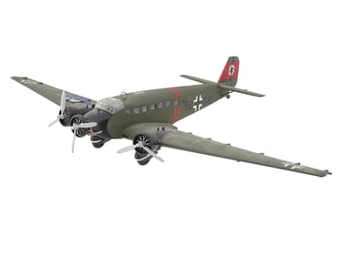 VINTAGE GERMAN TRANSPORT JUNKERS JU 52 PLANE MODEL