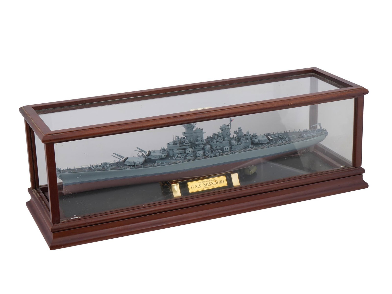 FRANKLIN MINT MISSOURI BB 63 DIE CAST BATTLESHIP MODEL (1 of 8)