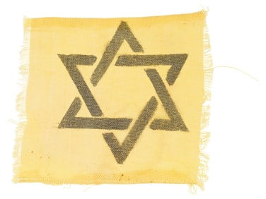 WWII HOLOCAUST JEWISH GHETTO STAR OF DAVID ARMBAND