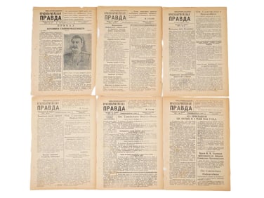 1944 KRASNOARMEYSKAYA PRAVDA SOVIET NEWSPAPER ISSUES