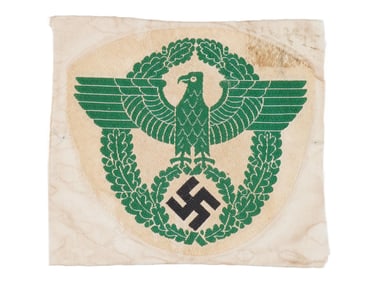 WWII ERA GERMAN THIRD REICH POLICE SPORT SHIRT PATCH