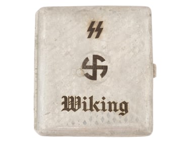 WWII GERMAN WAFFEN SS WIKING DIVISION CIGARETTE CASE