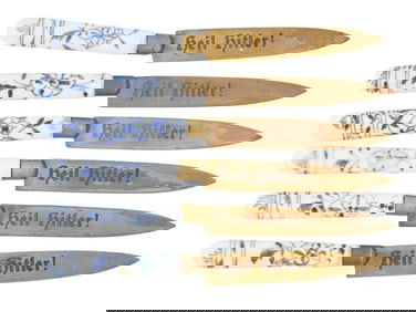 WWII TYPE NAZI GERMAN UCHATIUS BRONZE FRUIT KNIVES