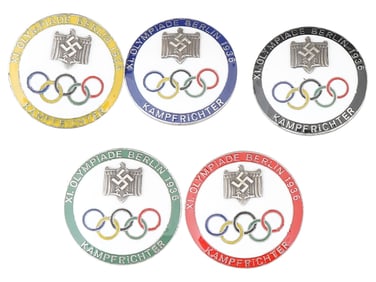 PRE WWII TYPE GERMAN BERLIN OLYMPIC GAMES JUDGE BADGES