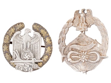 LOT OF GERMAN WWII TYPE HEER MOUNTAIN TROOPS BADGES