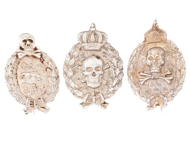 GROUP OF THREE WWI GERMAN IMPERIAL STORMTROOPER BADGES