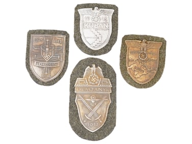 WWII TYPE GERMAN STALINGRAD CRIMEA KUBAN DEMYANSK SHIELDS