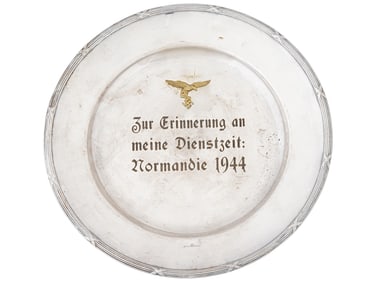 NAZI GERMAN WWII MODEL LUFTWAFFE PILOTS WALL PLATE