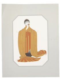 FRENCH RUSSIAN ART DECO LITHOGRAPH BY ERTE SIGNED