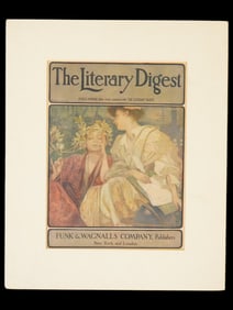 ALPHONSE MUCHA THE LITERARY DIGEST COVER LITHOGRAPH