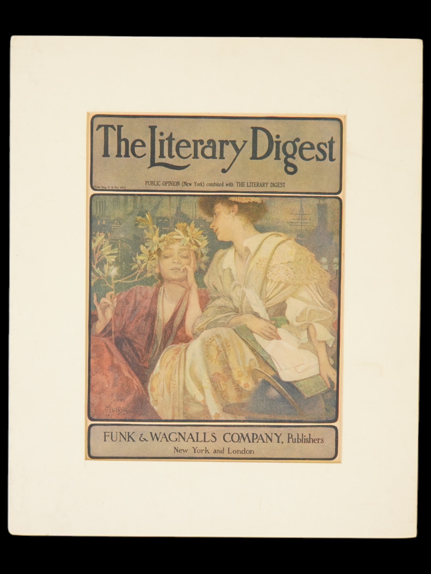 ALPHONSE MUCHA THE LITERARY DIGEST COVER LITHOGRAPH (1 of 6)